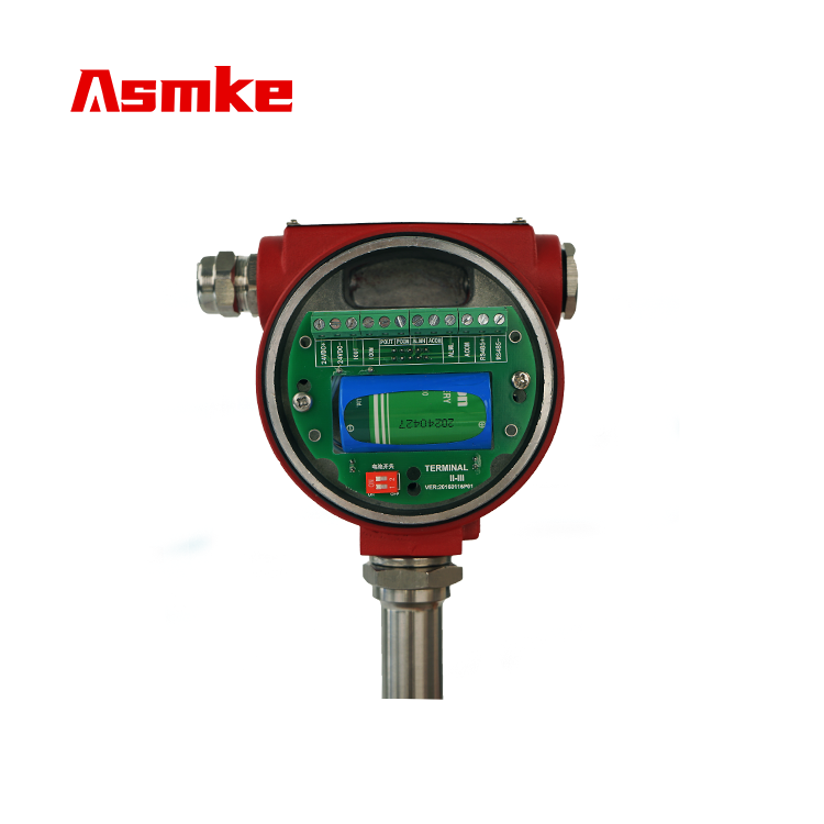 Asmke High Precision Turbine Flow Transmitter With Digital Display 4-20mA Output