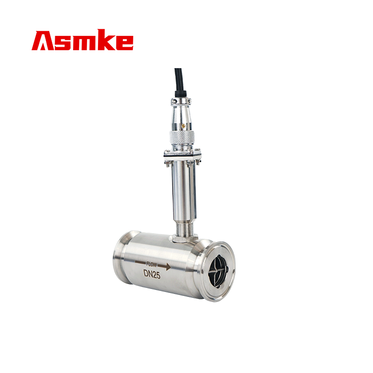 Side View Sanitary Clamp Turbine Flow Transmitter