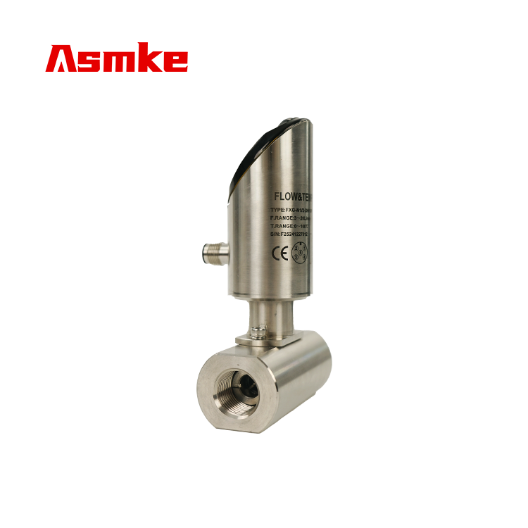 Stainless Steel Integrated Flow Temperature Sensor For Industrial Liquid Pipeline