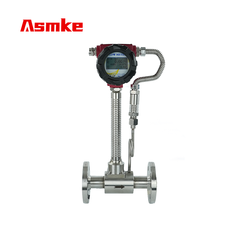 Temperature and Pressure Compensation Vortex Flowmeter