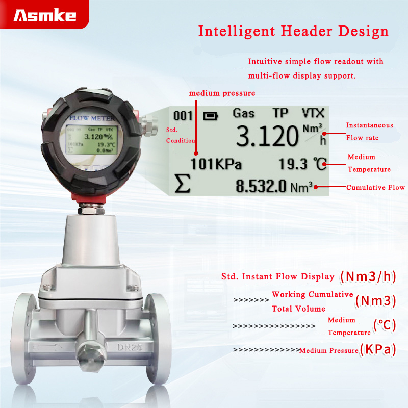 Asmke LUX / LUXZ Series Precession Vortex Flowmeter