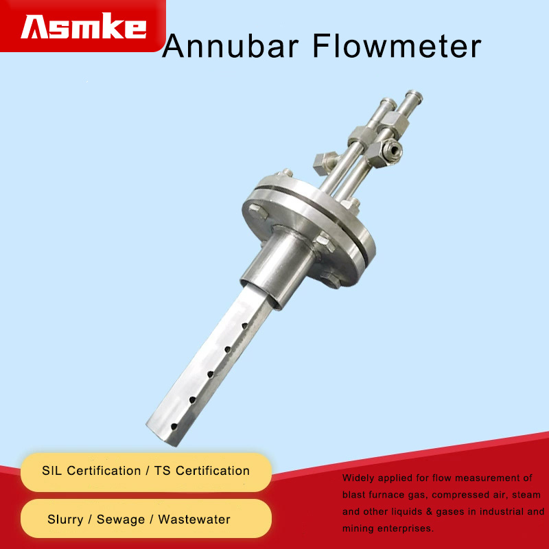 Asmke MRF Series Annubar Flowmeter for Slurry Sewage Wastewater Measurement