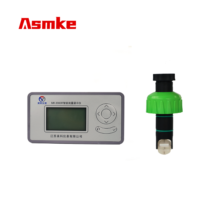 Asmke GF insertion turbine flow meter with display controller